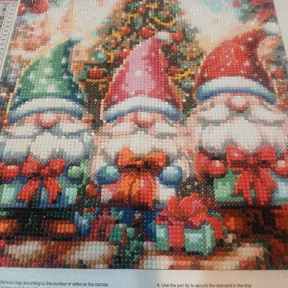 Finished Diamond Art 30‎ By 30cm Piece Christmas Themed